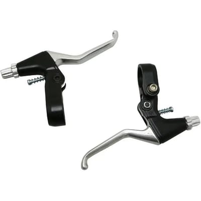 Paar aluminium 3-vingerige mountainbike remgrepen Newton Cantilver V-Brake