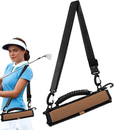 Golfclubtas - Draagbare Golftas - Golf Oefenen - Draagt 3-6 Clubs - 29 x 16.5 cm - Kaki