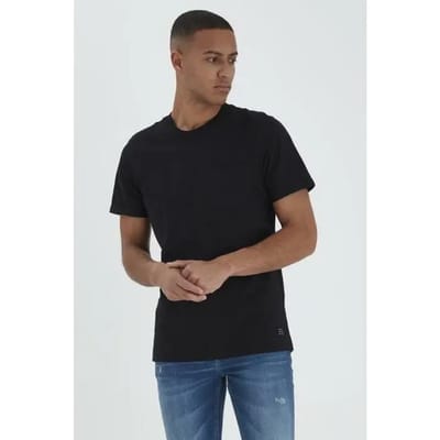 Mann BLEND Ronde hals T-shirt Effen Korte mouw Shirt van Katoen Casual Stretch Basis BHNASIR