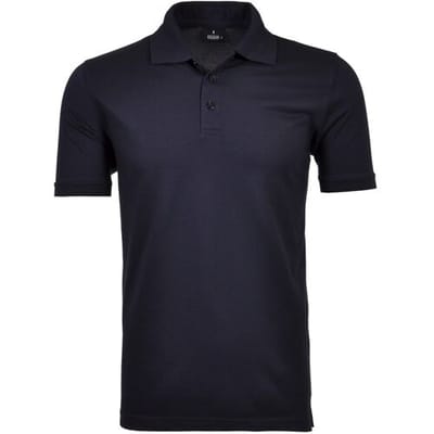 Ragman Piqué Poloshirt Uni No Logo Marine / male
