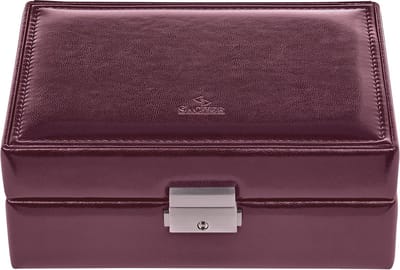 Sacher Sieradendoos New Classic Jewellery Case Britta Bordeaux Wijnrood