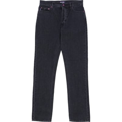 Herenjeans Pocket Regular Denim Zwart