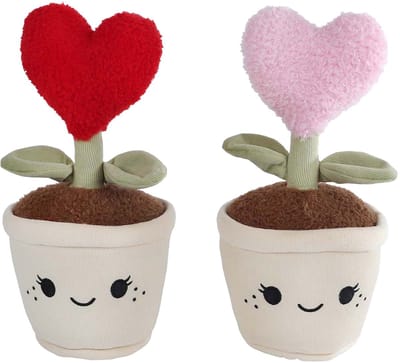 Knuffel plant pluche hart 27cm - schattige zachte knuffel.