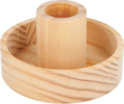 Houten kaarsenhouder rond 9 cm - Artemio
