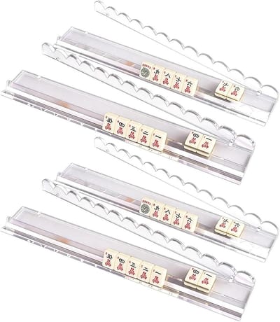 Mahjong Tegel Duwers - Mahjong Accessoires - Spel Organisatie - Magnetische Stabiliteit - 508 centimeter - Helder Acryl