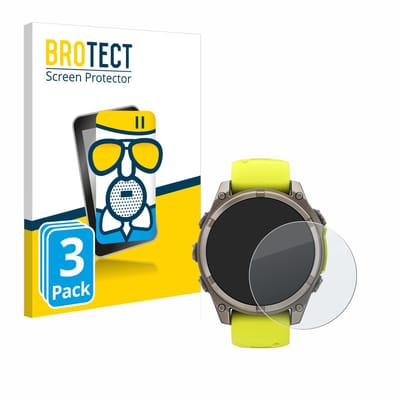 BROTECT - Screenprotector voor Garmin Fenix 8 Solar (47 mm) - Folie Beschermfolie Beschermglas matte 3 Stuks