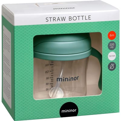 Mininor Stro Fles Tritan Green 220 ml