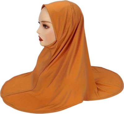 Nivard Hoofddoek - Hijab - Dames - Abaya - Sjaal - Islamitische Kleding - Moslim Kleding - Alhamdulillah - Oranje