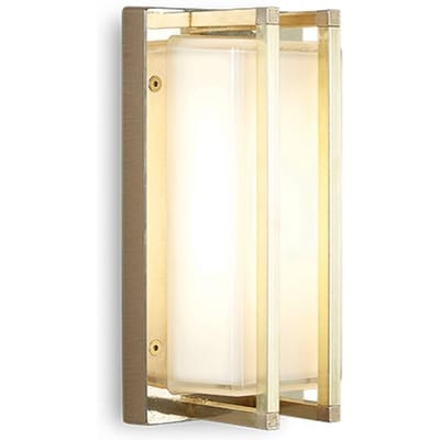 Moretti Luce Buitenwandlamp Ice Cubic 3413, messing natuur