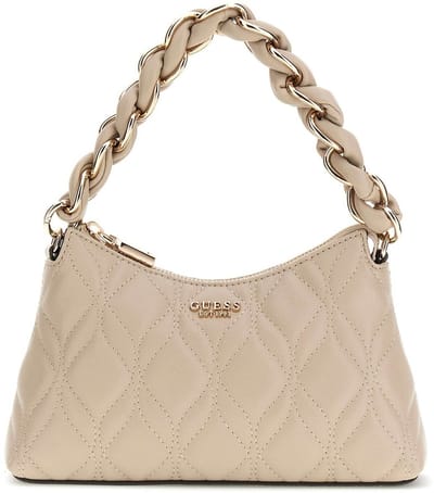 GUESS schoudertas handtas Maxine Mini Shoulder Bag Light Taupe