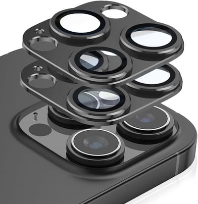 Camera Lens Bescherming voor iPhone 16 Pro Max en iPhone 16 Pro - 2 Stuks, Krasbestendige Sapphire Glas en Aluminium Legering, Eenvoudig te Installeren en Case Vriendelijk