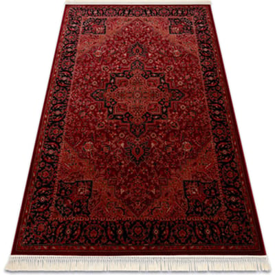 Kleden Rugsx ORIENT Y307 tapijt bordeauxrood / zwart Frame, 100x200 cm