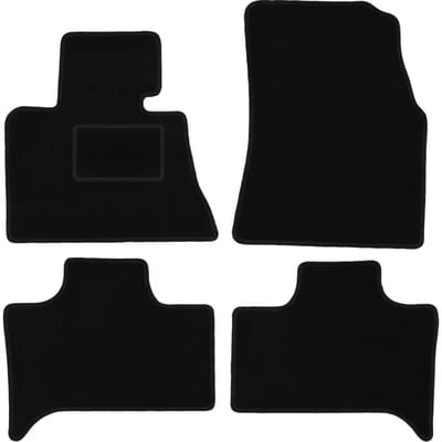 Zwarte velours vloermatten voor: BMW X5 E53 2WD (1999-2006)