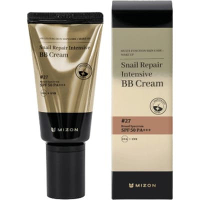MIZON Snail Repair Intensive BB Cream #27 SPF50 50 ml - Crème BB intensive réparatrice à la bave d'escargot