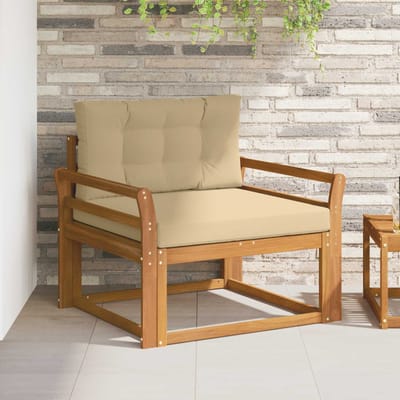 vidaXL - Buiten - Midden - Sofa - Naturel
