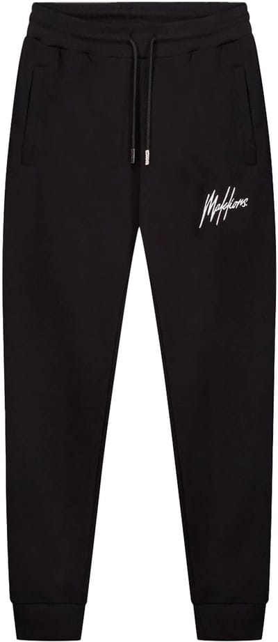 Malelions sport logo joggingbroek in de kleur zwart.
