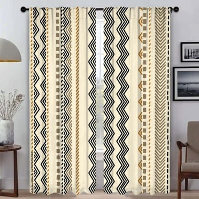 Tule voor Slaapkamer Boheemse Verduisteringsgordijnen voor Kamer 2 Panelen Scheidingswand Moderne Woonkamer Gordijnen Halloween Decoratie Shades W50xH70cmx2pcs-CL