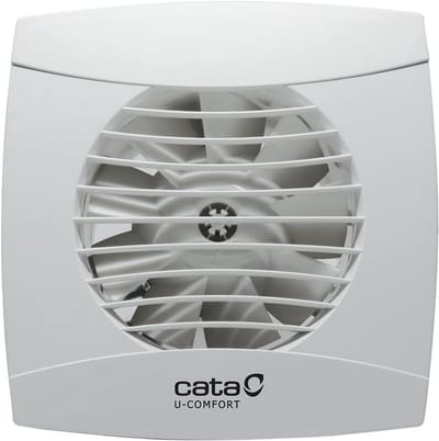 Badkamerventilator High-Performance Turbine met Terugslagklep Wit