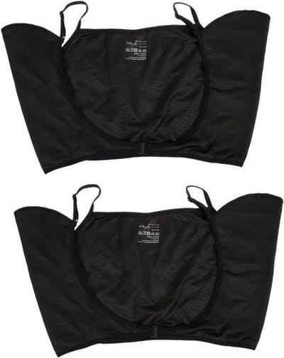 Zweetkussentjes Oksels - Oksel Pads - Zweet Absorberen - Wasbaar en Herbruikbaar - 2 Stuks - Zwart
