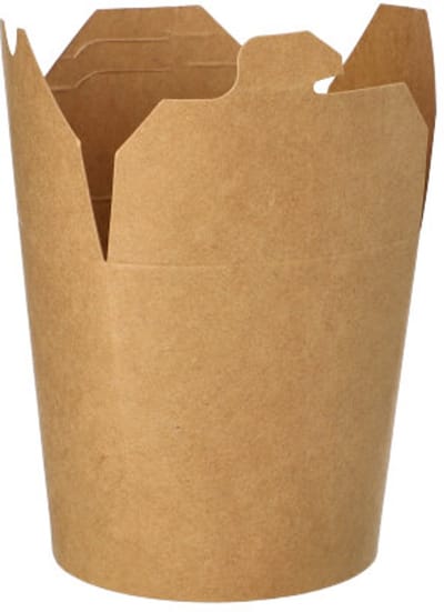 25 Borden Snackbox rond 760 ml 9,8 cm x 10 cm x 8,8 cm bruin