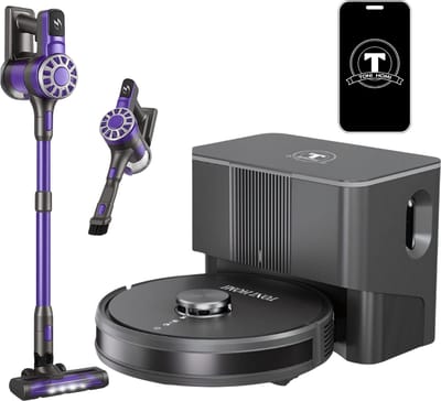 TONI HOMI® Q8 Robotstofzuiger met Leegstation en Dweilfunctie - Zelflegend - App Bediening - Automatisch Opladen - 3D Kaart - Geschikt voor Huisdieren