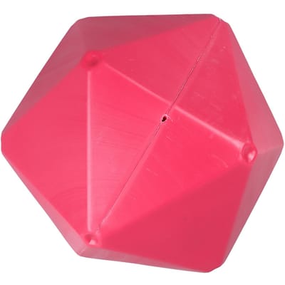 Balle de friandise pour cheval Polygone amusant Balle à foin à alimentation lente Jouet de jeu pour cheval Distributeur à balle pour que le cheval poursuive