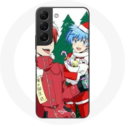 Coque pour Samsung Galaxy S21 FE Karma et Nagisa Assassination Classroom Anime Christmas day