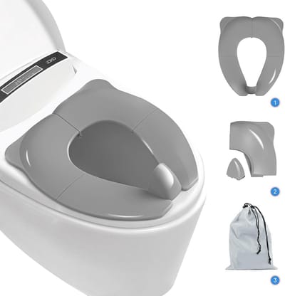 Opvouwbare Potty Toilet Training Seat - Grijs