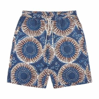 Shorts Universal Works Men Lumber Hokkoh Print Navy-Maat 30
