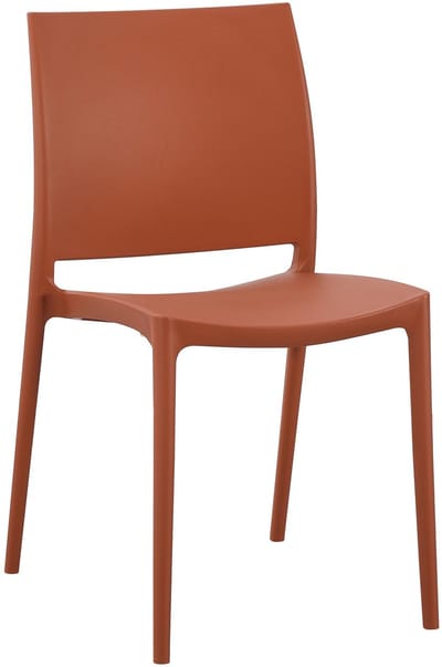 CLP Meton Tuinstoel - Stapelbaar - Onderhoudsvriendelijk - Weerbestendig - terracotta