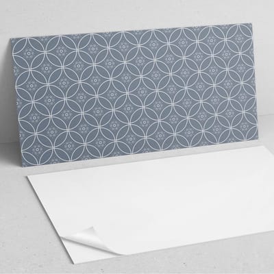 Coloray Wandpanelen Zelfklevend - Bloemenornamentpatroon PVC Wandpaneel - 100 cm x 50 cm - Grijs Wandbekleding Zelfklevend - 1 stuk - Mozaïeken Wandpanelen Zelfklevend - Wandbord Keuken - Wandpaneel Badkamer