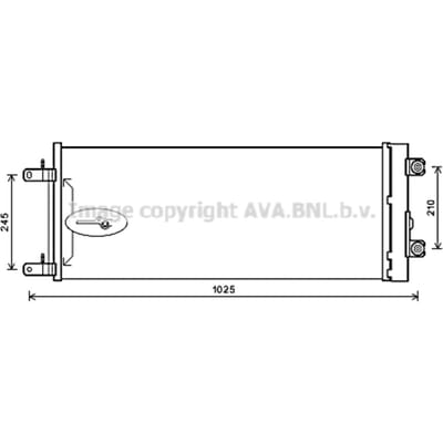 Condensator, airconditioning HIGHWAY AUTOMOTIVE DF5071D