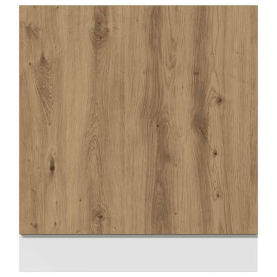 vidaXL - Vaatwasserpaneel - Lyon - 60x1,5x67 - cm - bewerkt - hout - artisanaal - eiken