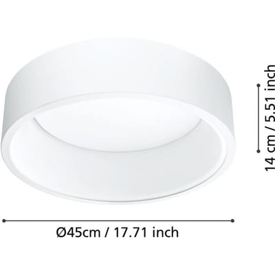 Stars of Light LED plafondlamp Marghera, wit, Ø 45 cm