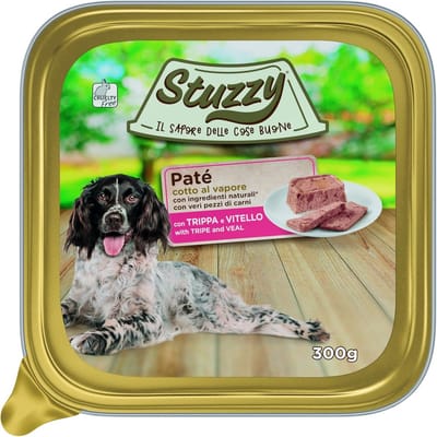 Natvoer voor volwassen honden met pens en kalfsvlees, 18x300g