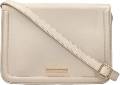 Fred De La Bretoniere Medium Crossbodytas / Schoudertas Dames - Leer - Lenny - Beige