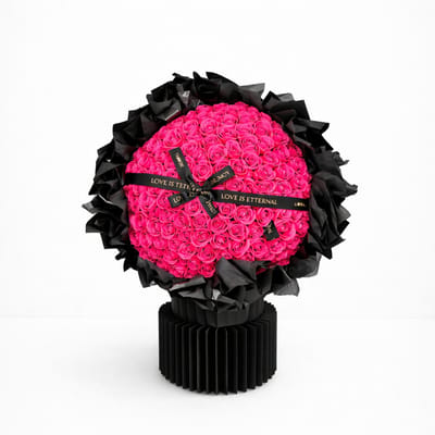 La Roselle Amsterdam - Rozen boeket rozenbox - 200 roze geurende kunstbloemen