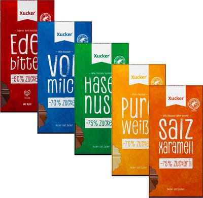 Xucker | Mix Chocolate tablet | Voordeelpakket | 5 x Xucker Tablet