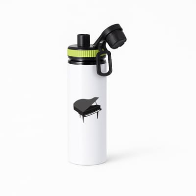 Hacebo® - Piano waterfles met draaidop groen - Muziek - Muzikanten - Vleugel - water fles - 850ML