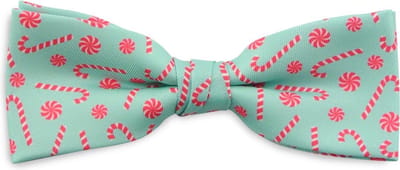 We Love Ties - Strikken - Strik Candy Cane - mintgroen / koraalrood