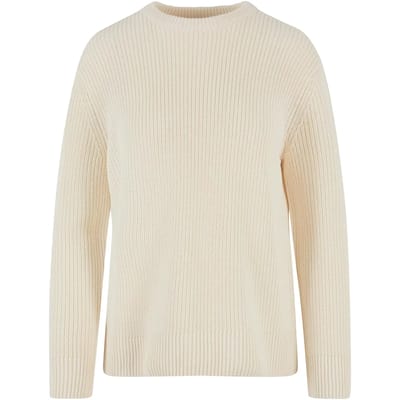 Urban Classics Dames gebreide ribtrui Gebreide trui gebroken wit XS