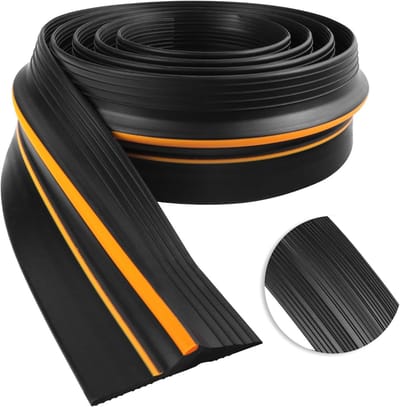 Garage Deur Dichtstrip, Drempelafdichting en Dichtingsstrips voor Garagedeuren (Zwart, 3m x 90mm x 12mm)