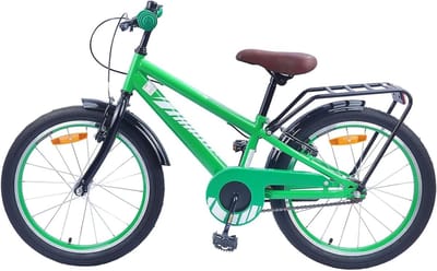 Kinderfiets Klassiek - Jeugdfiets Stadsfiets - Leren Fietsen - Stevige Stalen Constructie - 137 x 54 x 79 cm - Groen