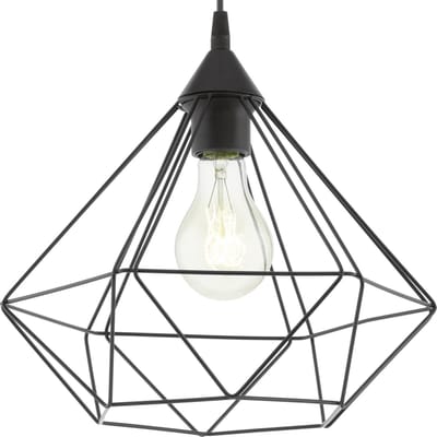 EGLO Tarbes Hanglamp - E27 - Ø 32,5 cm - Zwart