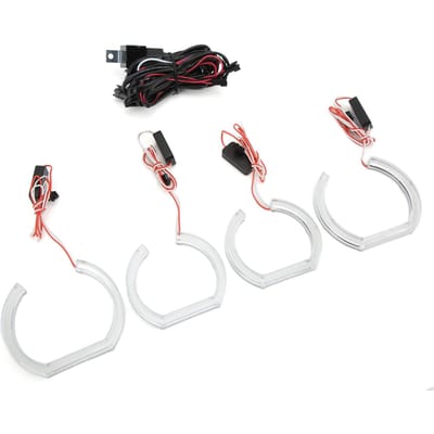 Auto LED Koplamp Angel Eyes Kit Wit voor DTM Stijl Vervanging voor E82 E88 E87 E81 2008‑2011 Xenon Koplamp white