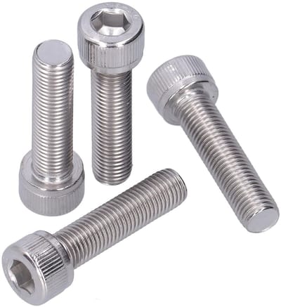 1.25 mm RVS Schroeven met Fijne Draad, Zeskant Inbus Schroeven voor Voedingsindustrie en Mechanische Toepassingen