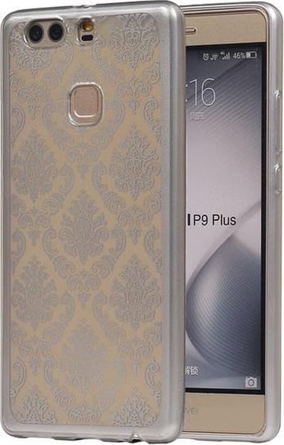 Zilver Brocant TPU back case cover hoesje voor Huawei P9 Plus