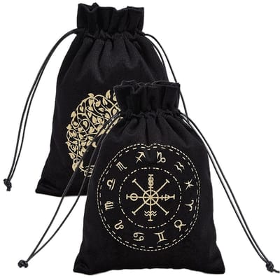Allecto - Tarotzakken - Fluwelen opslag - Groot formaat - Sterrenbeelden - Rune houder - Perfect voor kaarten en sieraden
