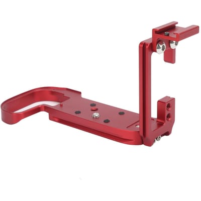 Snelkoppelingsplaat L-beugel met flitsschoen Handgreep Houder voor Canon R5 SLR CameraRood