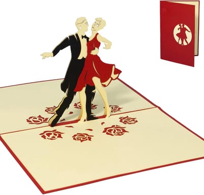 3D Pop-up Verjaardagskaart Danser - Unieke Wenskaart voor Verjaardag en Feestelijke Gelegenheden